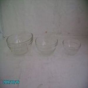 玻璃調碗杯大中小３型